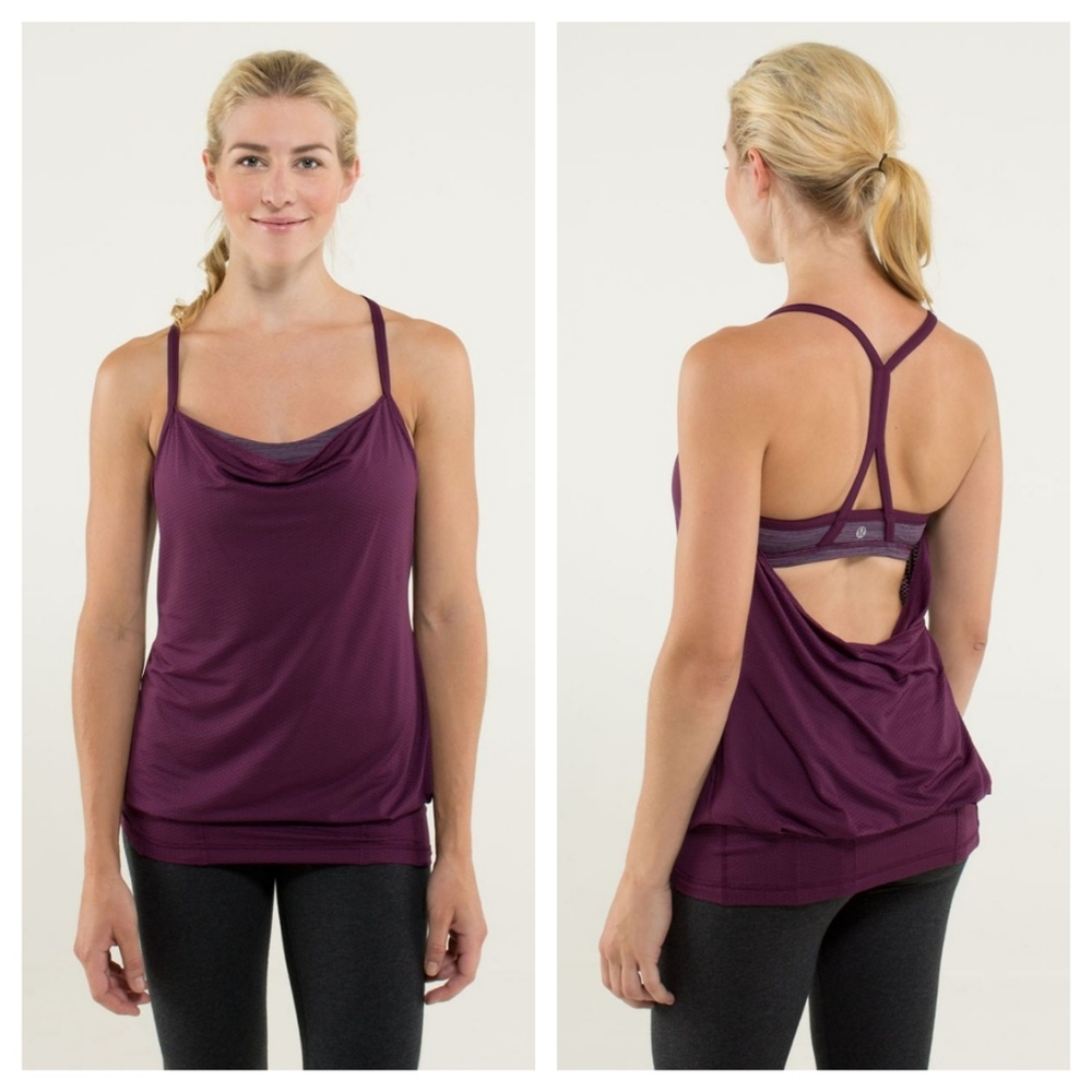 Lululemon Purple C.Y.B Tank With Built-in Bra - Picture 10 of 11